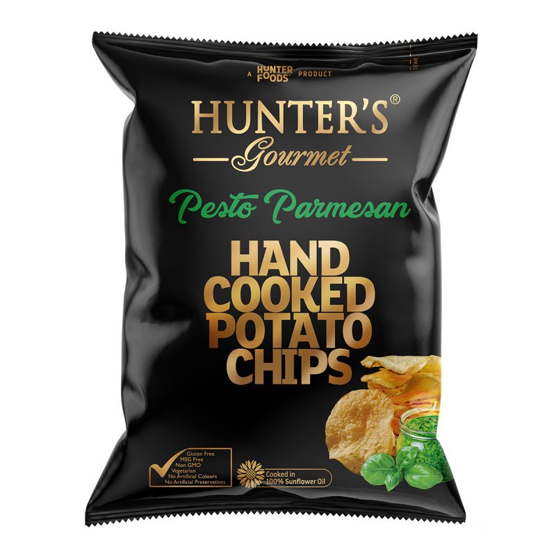 Hand Cooked Potato Chips Pesto Parmesan Gold Edition 125gm