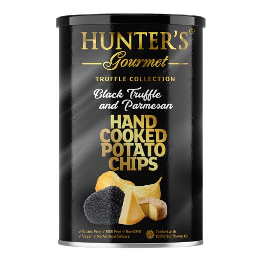 Hunter’s Gourmet Hand Cooked Potato Chips - Black Truffle and Parmesan ...