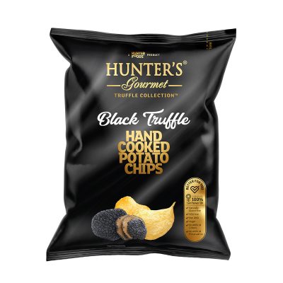 Hunter’s Gourmet Hand Cooked Potato Chips – Black Truffle – Truffle Collection (125gm)